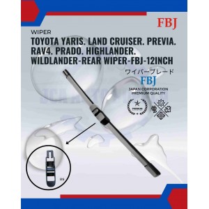 Toyota Yaris. Land Cruiser. Previa. Rav4. Prado. Highlander. Wildlander-Rear Wiper-FBJ-12inch