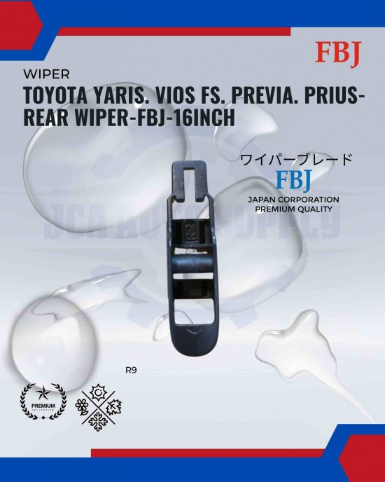 Toyota Yaris. Vios NCP150. Previa. Prius-Rear Wiper-FBJ-16inch