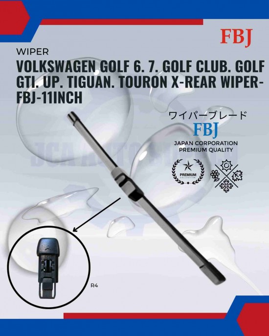 Volkswagen Golf 6. 7. Golf Club. Golf GTI. Up. Tiguan. Touran X-Rear Wiper-FBJ-11inch