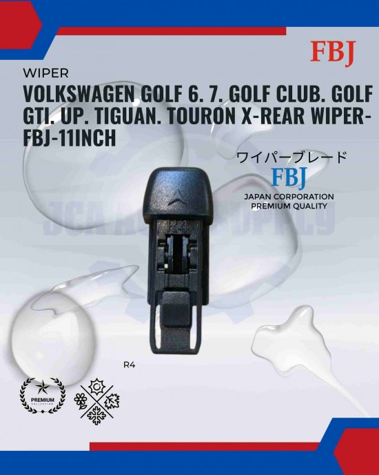 Volkswagen Golf 6. 7. Golf Club. Golf GTI. Up. Tiguan. Touran X-Rear Wiper-FBJ-11inch