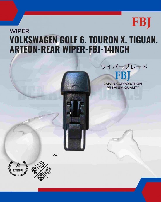 Volkswagen Golf 6. Touran X. Tiguan. Arteon-Rear Wiper-FBJ-14inch