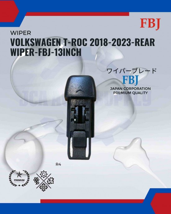 Volkswagen T-Roc 2018-2013-Rear Wiper-FBJ-13inch