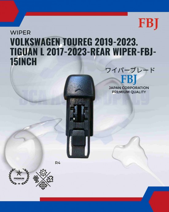 Volkswagen Touareg 2019-2023. Tiguan L 2017-2023-Rear Wiper-FBJ-15inch