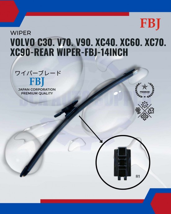 Showing image for Volvo C30. V70. V90. XC40. XC60. XC70. XC90-Rear Wiper-FBJ-14inch Volvo C30. V70. V90. XC40. XC60. XC70. XC90-Rear Wiper-FBJ-14inch image